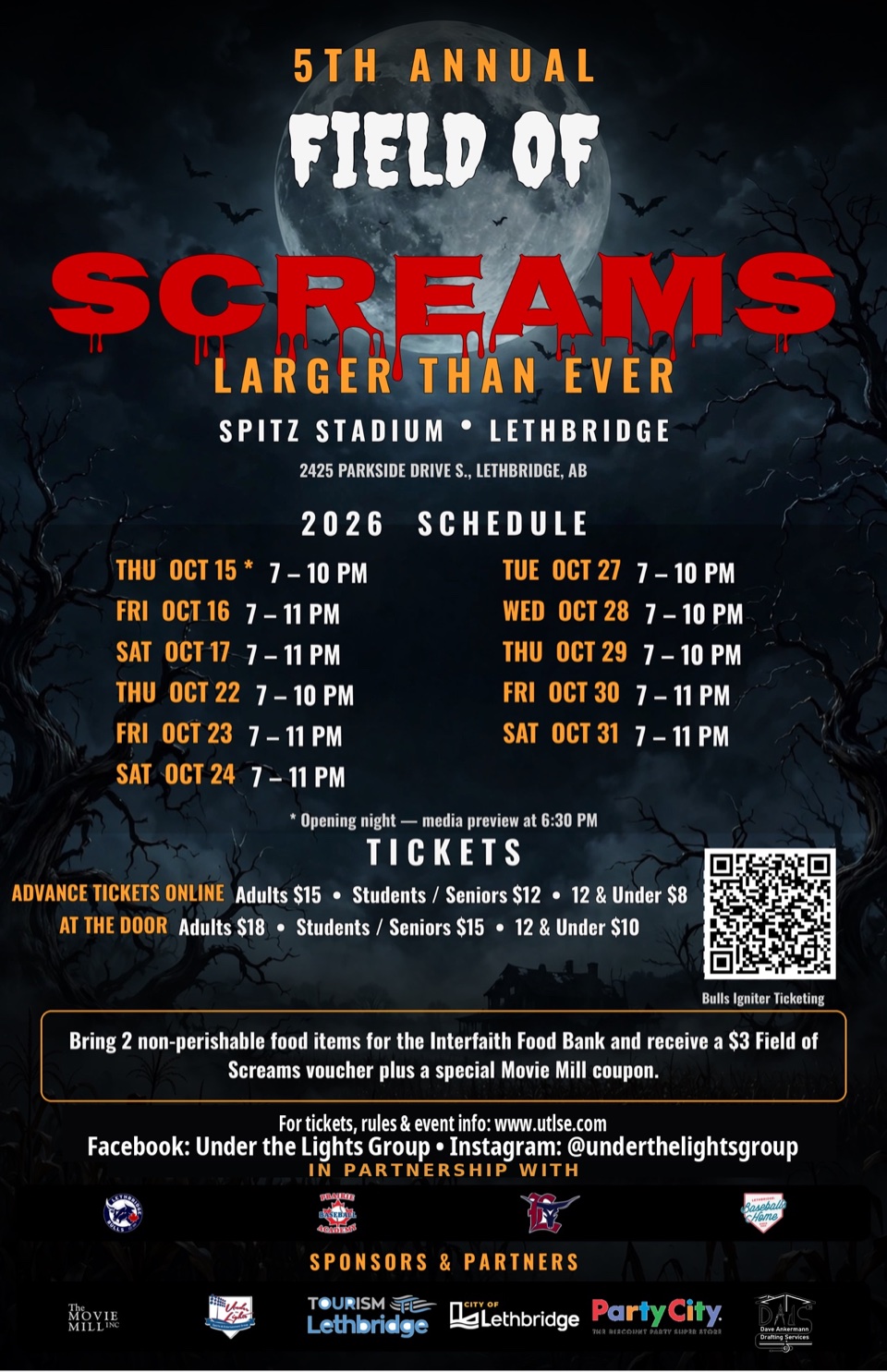 Field of Screams 2026 full poster